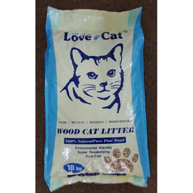 LOVE CAT Pine Wood Litter 10KG Shopee Malaysia