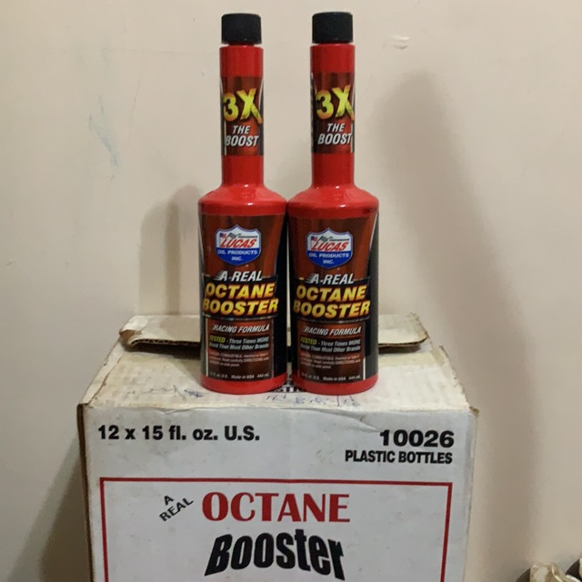LUCAS OIL OCTANE BOOSTER 444ML . Product Code 10026 ( STOCK CLEARANCE