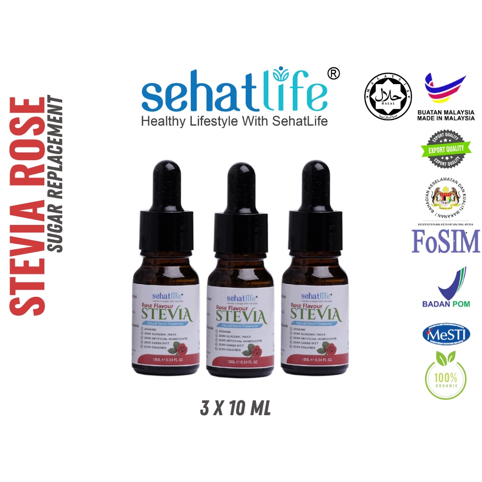 SEHATLIFE Stevia Sweetener Rose 10ml Shopee Malaysia