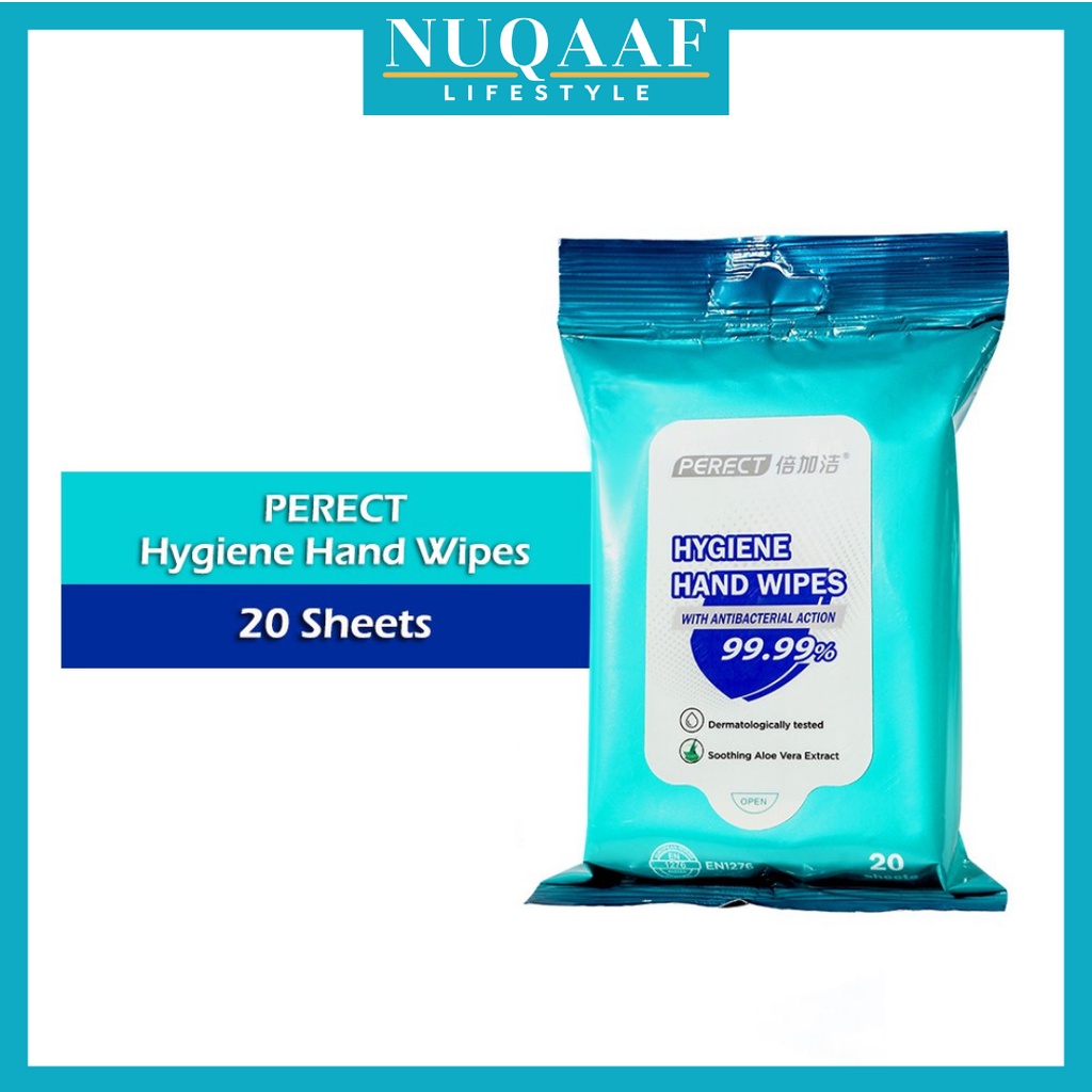 PERFECT Antibacterial Hygiene Hand Wipes (20's) Shopee Malaysia