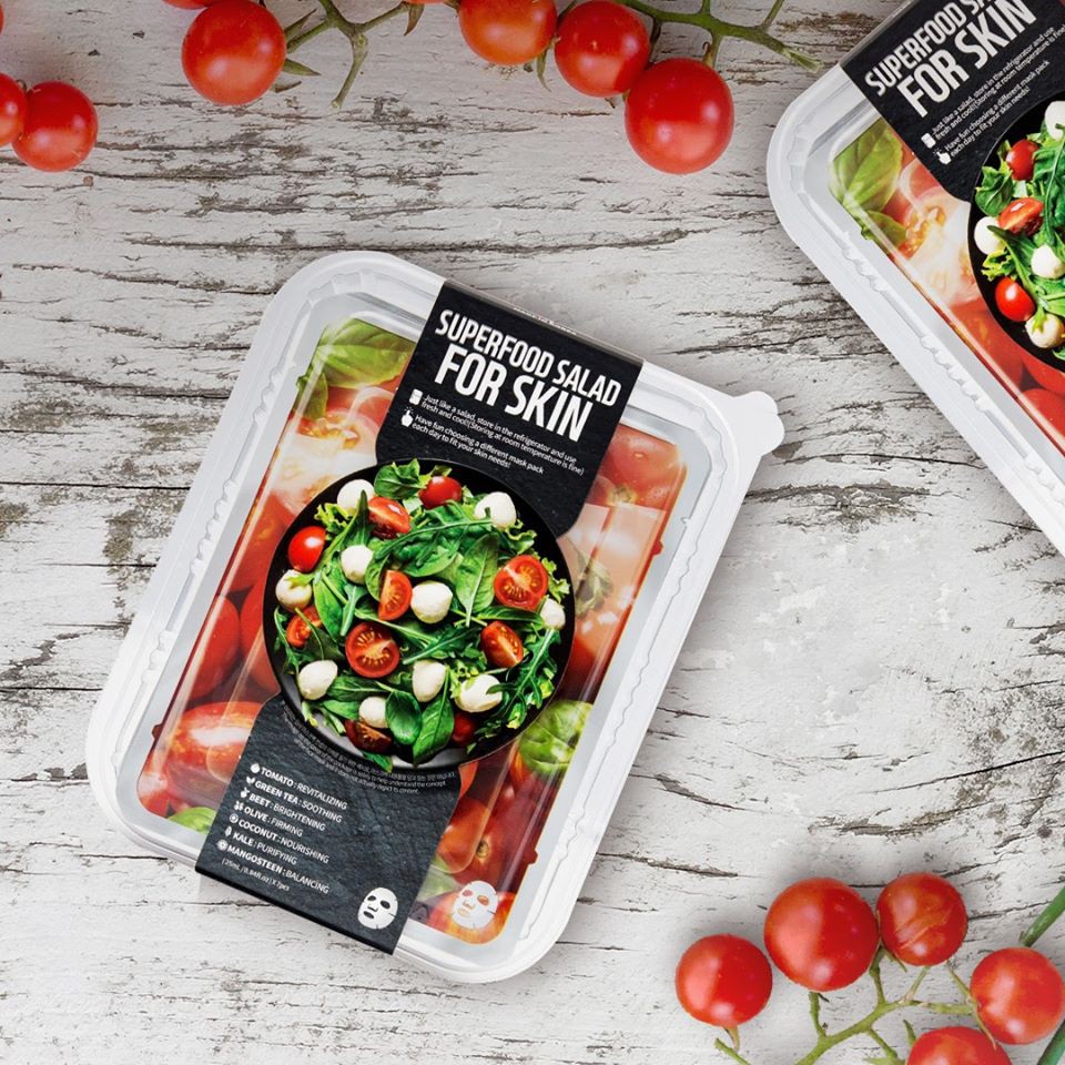 SUPERFOOD SALAD FOR SKIN Tomato Salad Mask Package (7 Pcs) Shopee