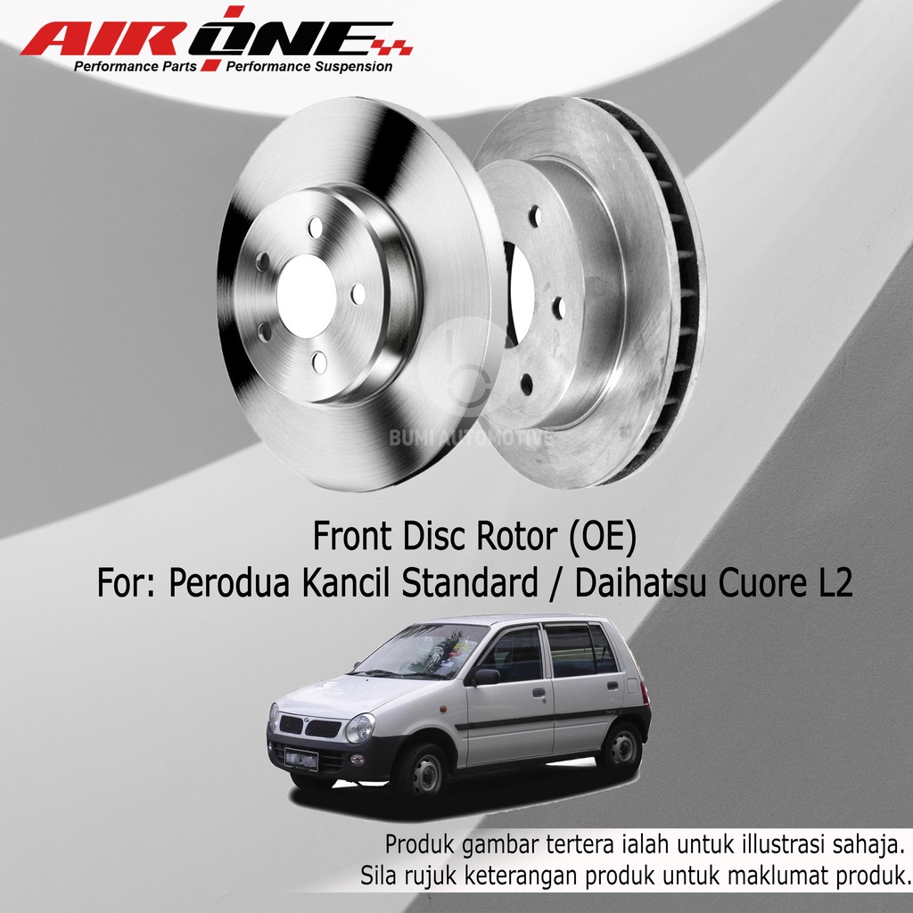 Perodua Kancil Malaysia / L2 211mm Front (Depan) Disc Rotor Racing Disc