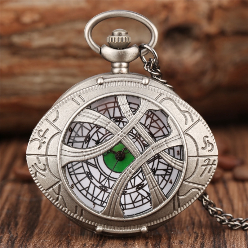 Bronze Doctor Strange Unisex Analog Quartz Pocket Watch