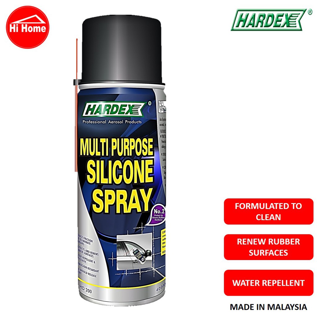 HARDEX Multi Purpose Silicone Spray HD200 Renew Rubber Surfaces