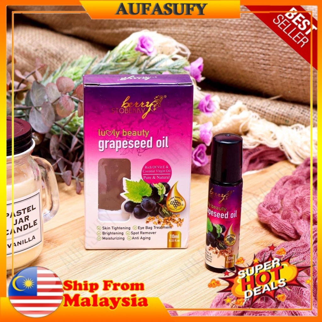 LUVLY BEAUTY GRAPESEED OIL BY BERRY STOBERRY Shopee Malaysia