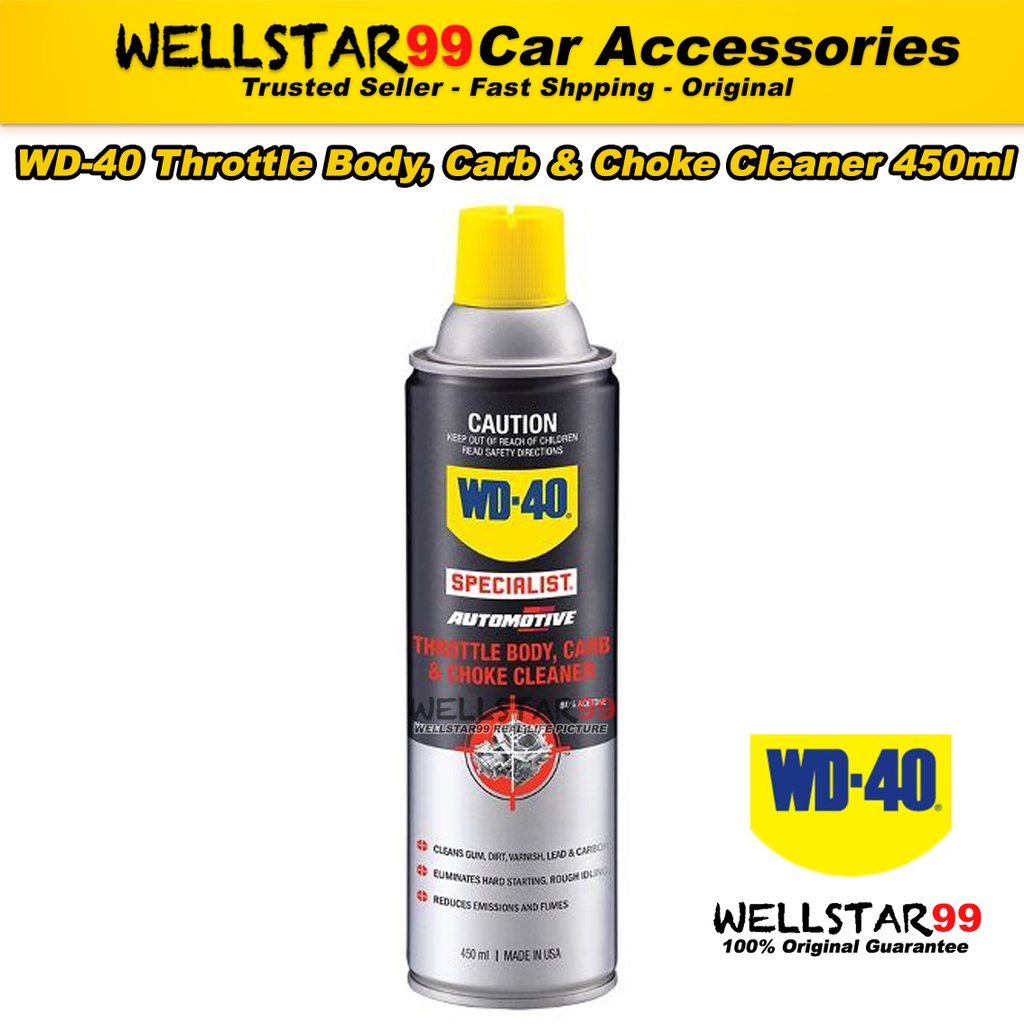 WD40 Throttle Body, Carb & Choke Cleaner 450ml Shopee Malaysia