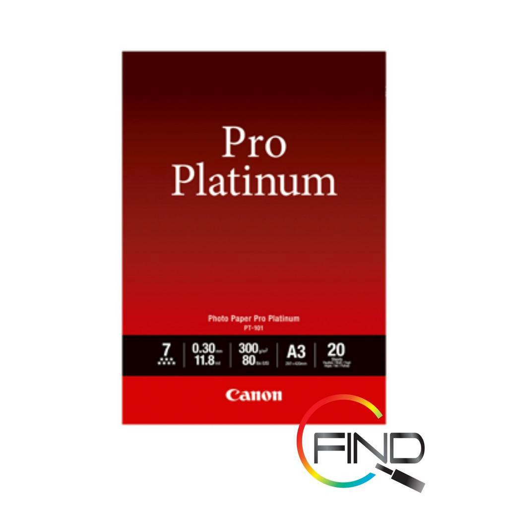 Canon PT101 A3 (20 sheets) Photo Paper Pro Platinum (300g/m2) for