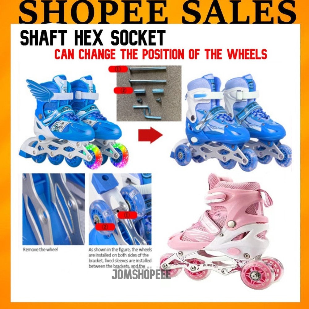 Readystock [ 3 point balance ] Skate Shaft Hex Socket Change 23