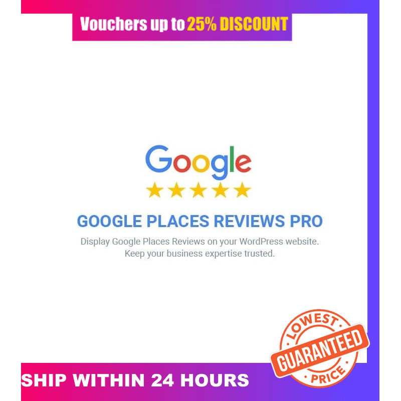 [LIMITED EDITION] Google Places Reviews Pro Wordpress