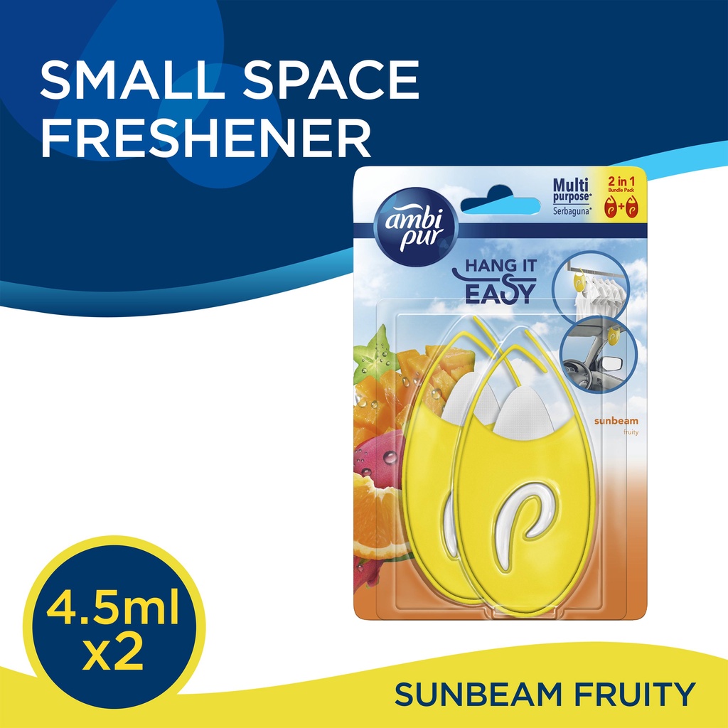 Ambi Pur Mini Fresh Small Space Air Freshener Sunbeam (4.5ml x 2