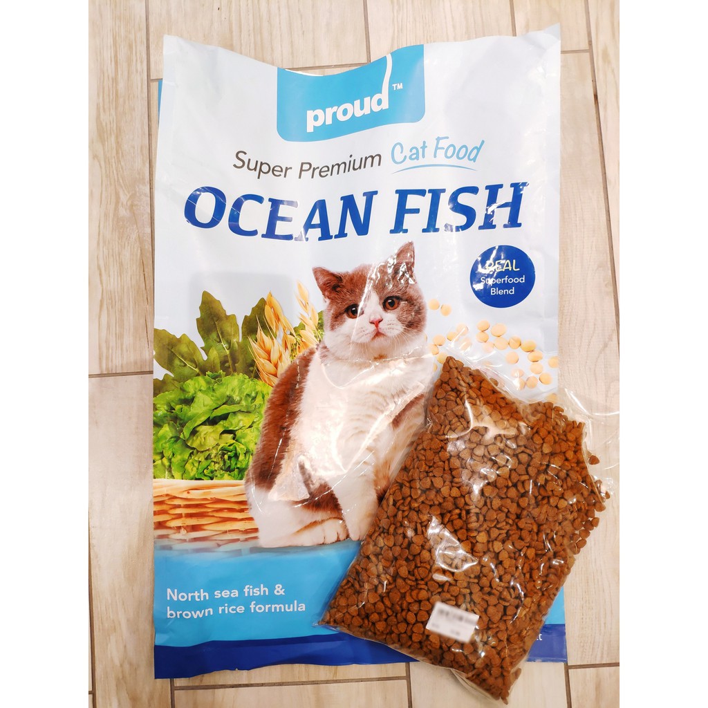 1Kg Proud Cat Super Premium Cat Food Ocean Fish(Repack Cat Food)Makanan