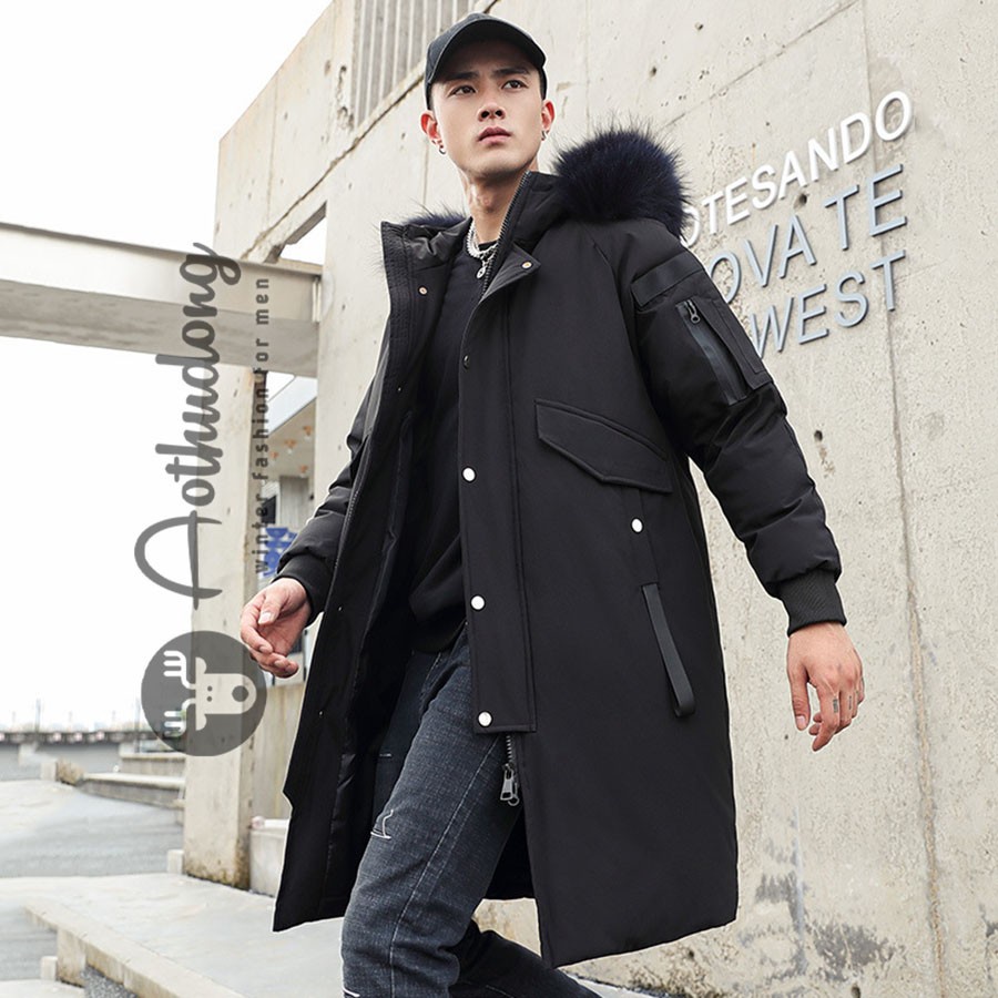 Long feather life jacket in Black (ATD325) Shopee Malaysia