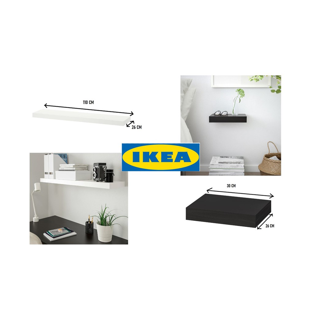 IKEA LACK Wall shelf, 110x26 cm/ 30x26 cm Shopee Malaysia