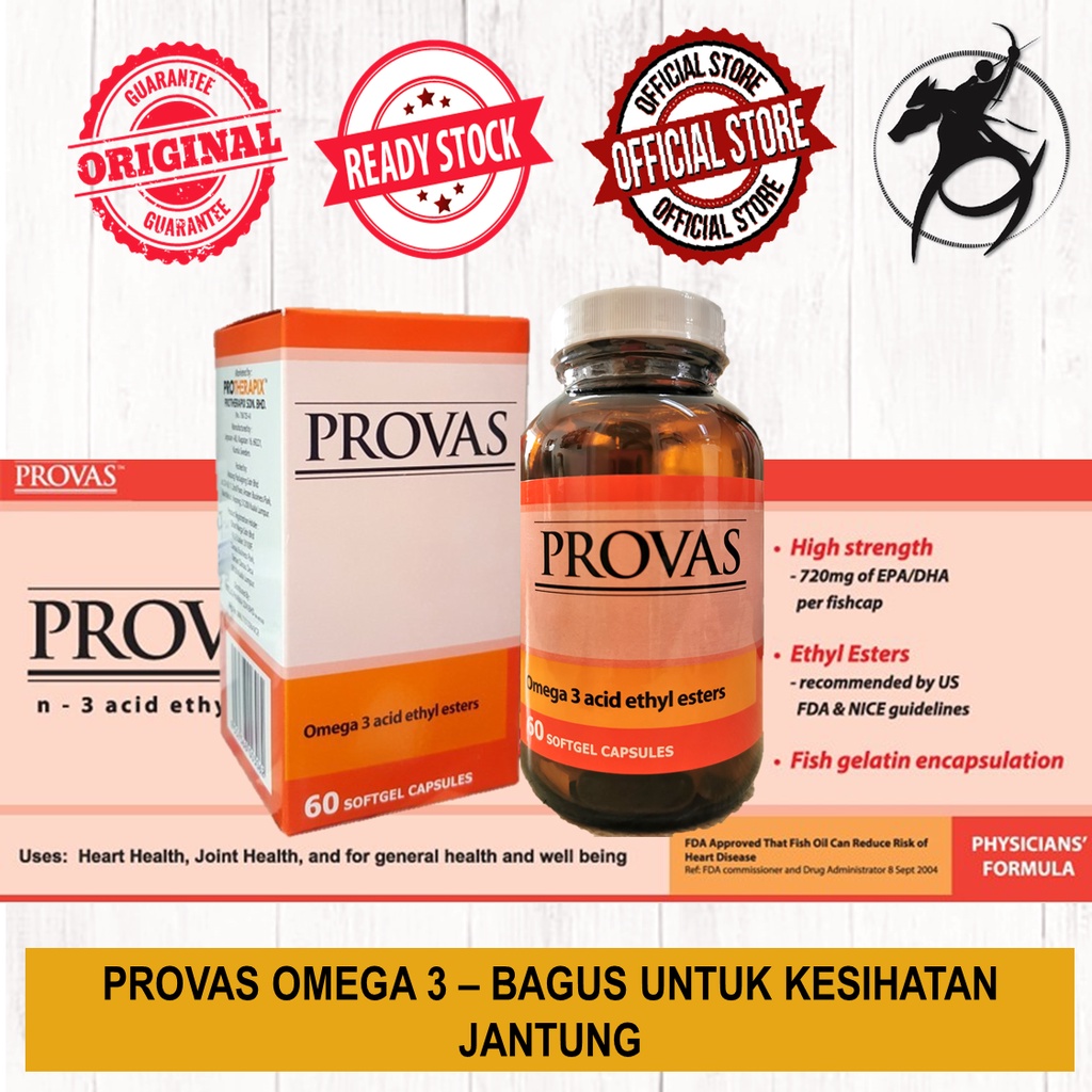 PROVAS OMEGA 3 BAGUS UNTUK KESIHATAN JANTUNG Shopee Malaysia