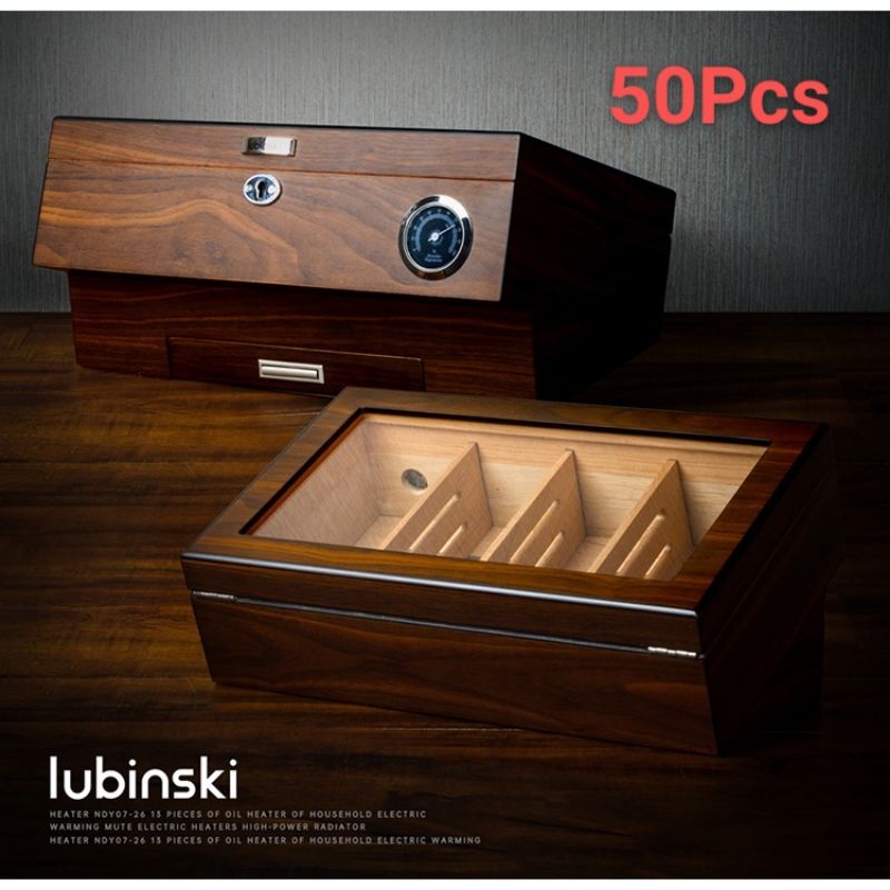RM 399.00 lubinski 50 pcscigar humidor cedar wood baking lacquer
