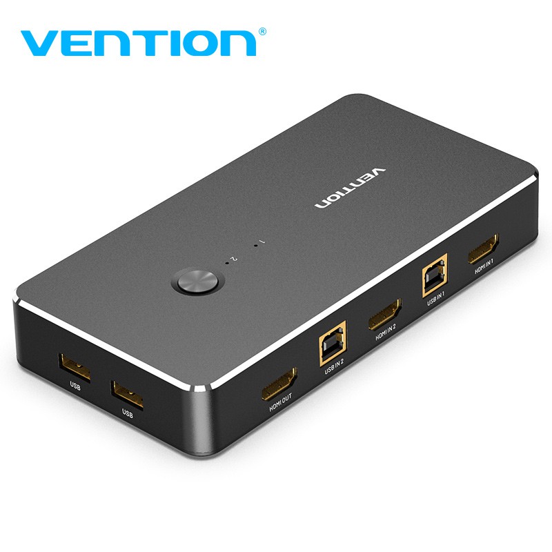 Vention HDMI KVM Switch 2 in 1 out Box 4K USB Switch KVM VGA Switcher