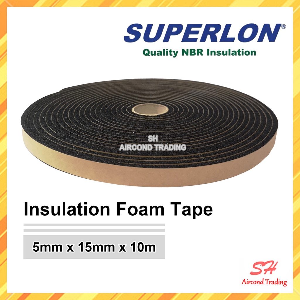 SUPERLON INSULATION FOAM TAPE [AIRCOND DUCTING] INSULATION TAPE FOAM TAPE Shopee Malaysia