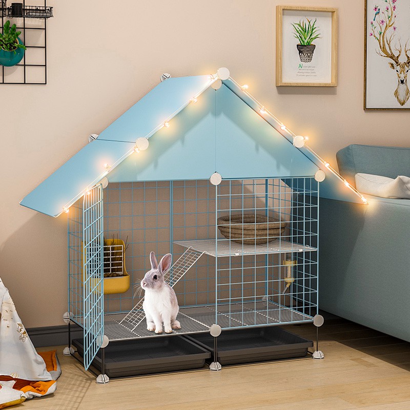 Pet rabbit cage breeding cage household guinea pig cage