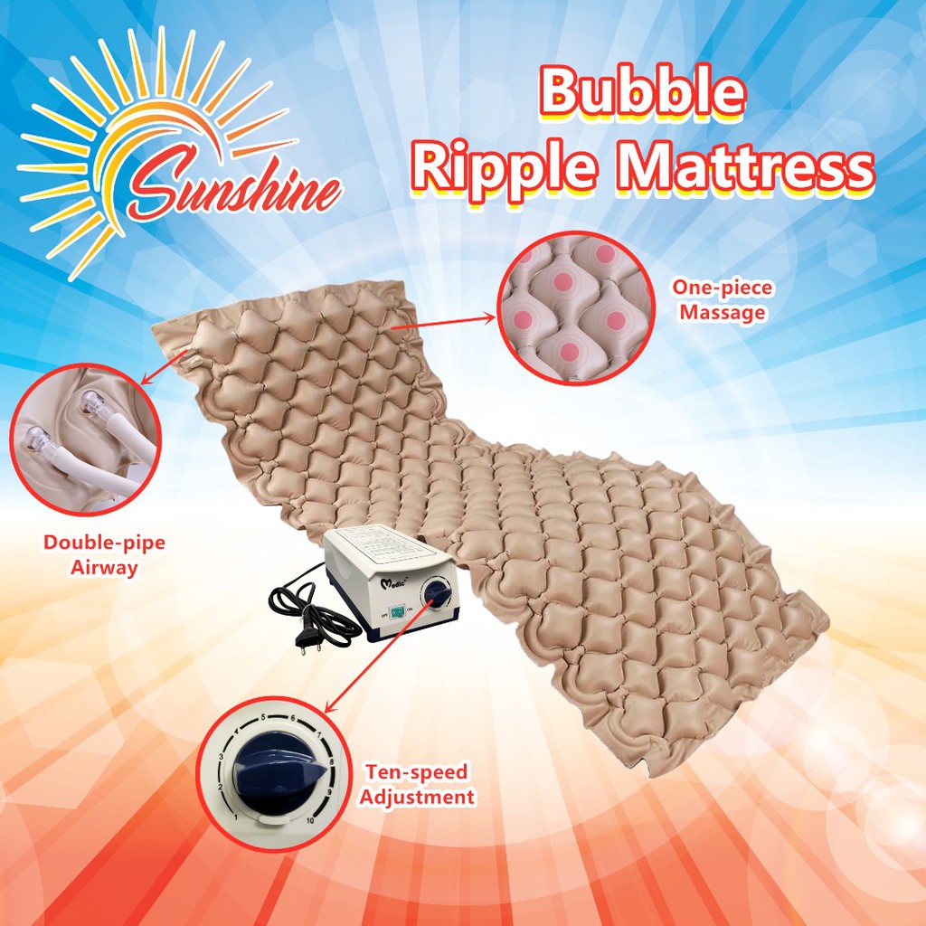 Bubble Ripple Mattress With Pump ( One Set ) Shopee Malaysia