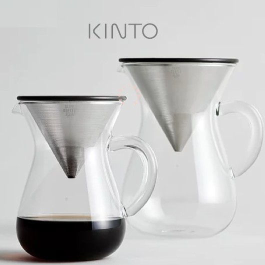 Kinto Slow Coffee Style Stainless Filter 2 Size, Coffee Dripper, Hand