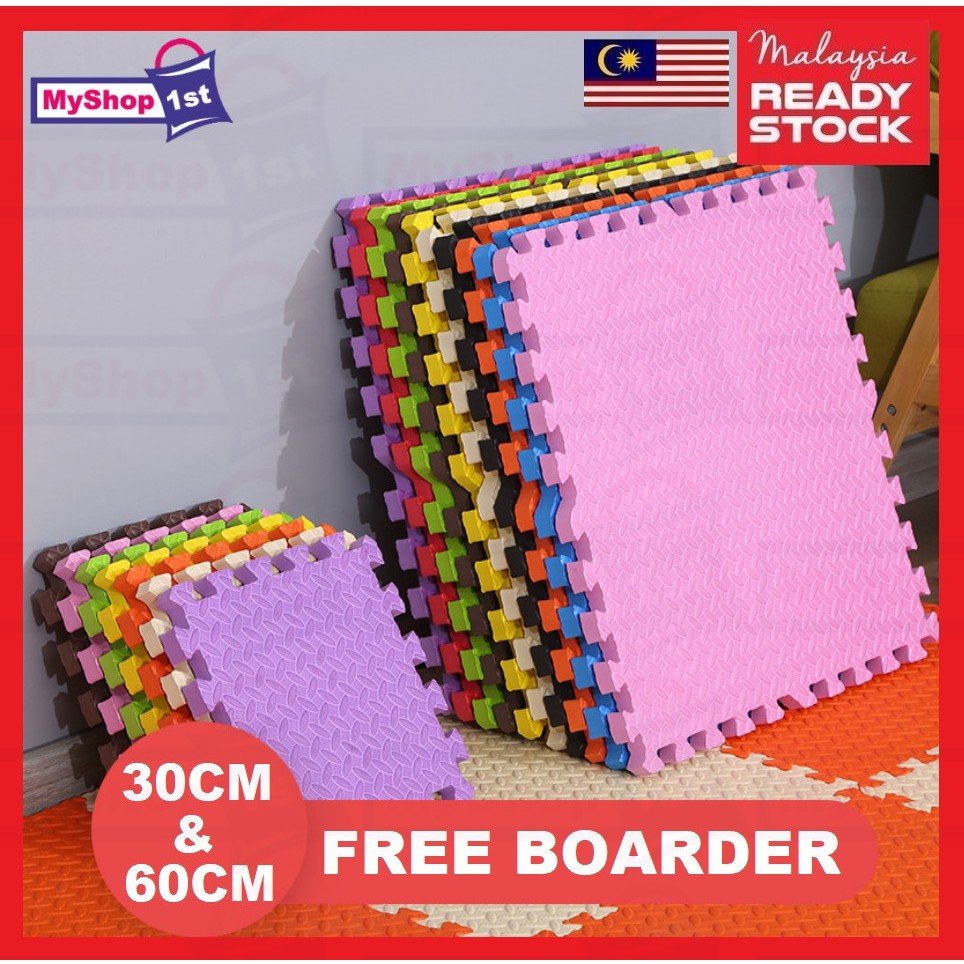 [FREE BOARDER] EVA Foam Mat Baby Play Mat Baby Foam Playmat Tikar Baby Shopee Malaysia