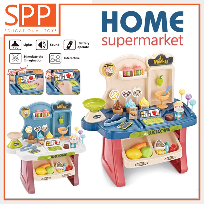 SPP Children Role Play Interactive Home Supermarket 33 Pcs Tools Set