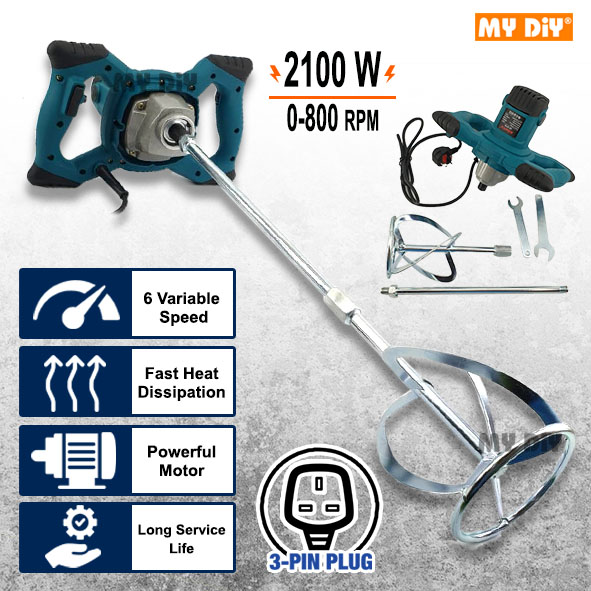 MYDIYHOMEDEPOT Allefix Electric Paint Mixer Blender Power Tool Cement