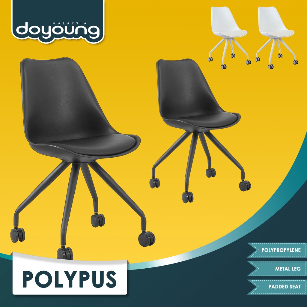 DoYoung POLYPUS (Set Of 2) Office Chair* (FREE Shipping to West Malaysia) Shopee Malaysia