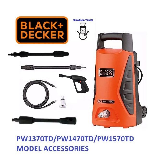 PW1370TD PW1470TD PW1570TD BLACK AND DECKER HIGH PRESSURE WASHER WATER