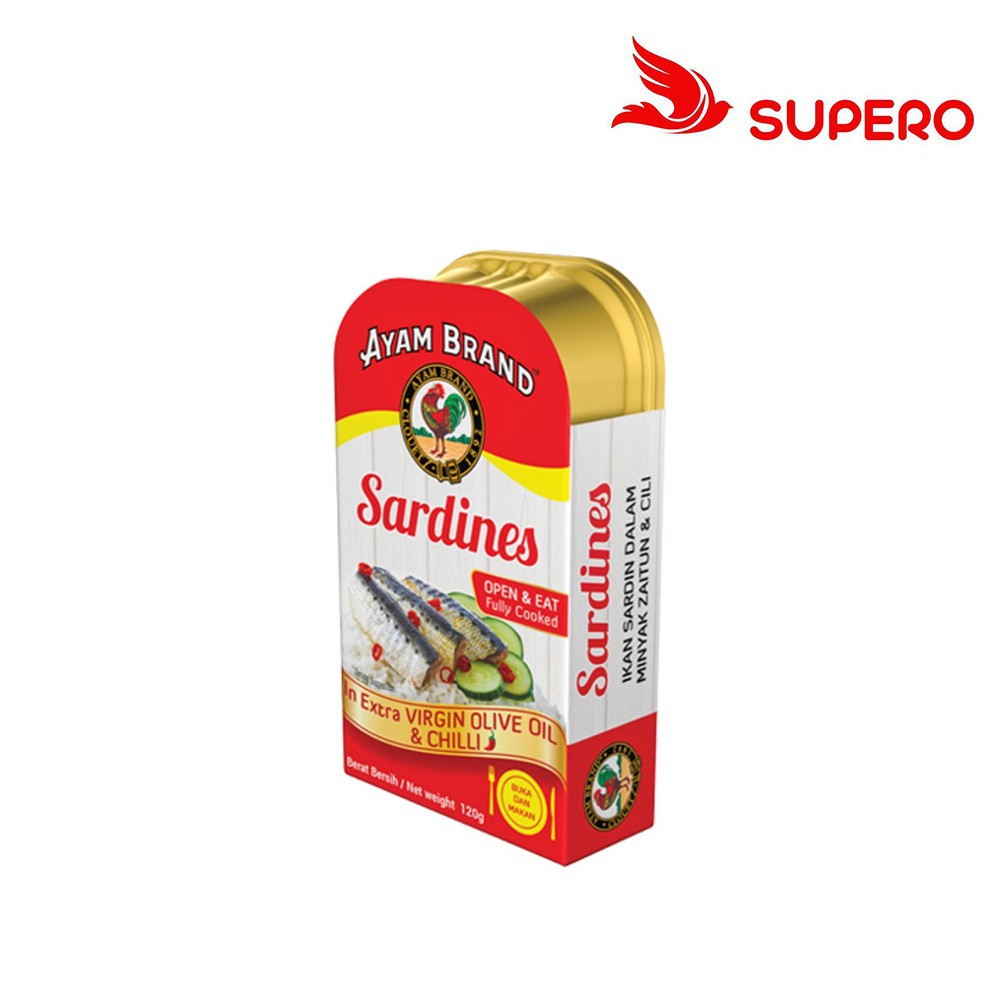 AYAM BRAND SARDINES IN EXTRA VIRGIN OLIVE OIL & CHILLI