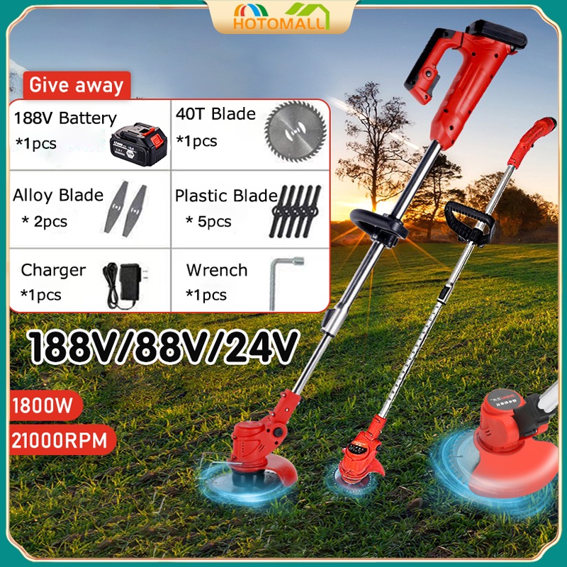 188V/88V/24V Electric Grass Trimmer Grass Cutter Machine Adjustable