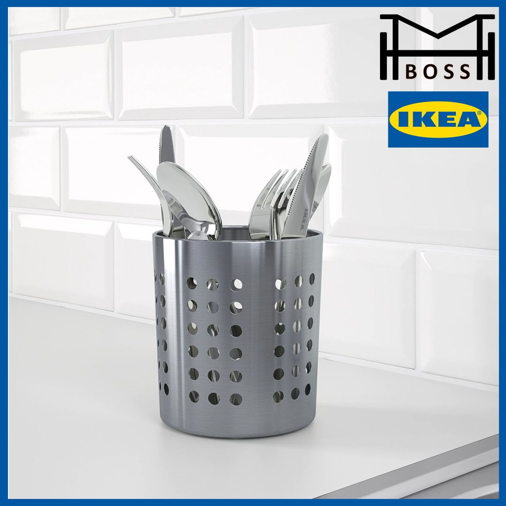 IKEA ORDNING CUTLERY STAND STAINLESS STEEL 13.5CM IKEA CUTLERY STAND