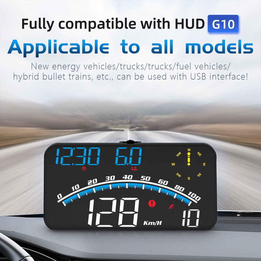 G10 Auto GPS Head Up Display USB Car HUD Projector Speedometer with