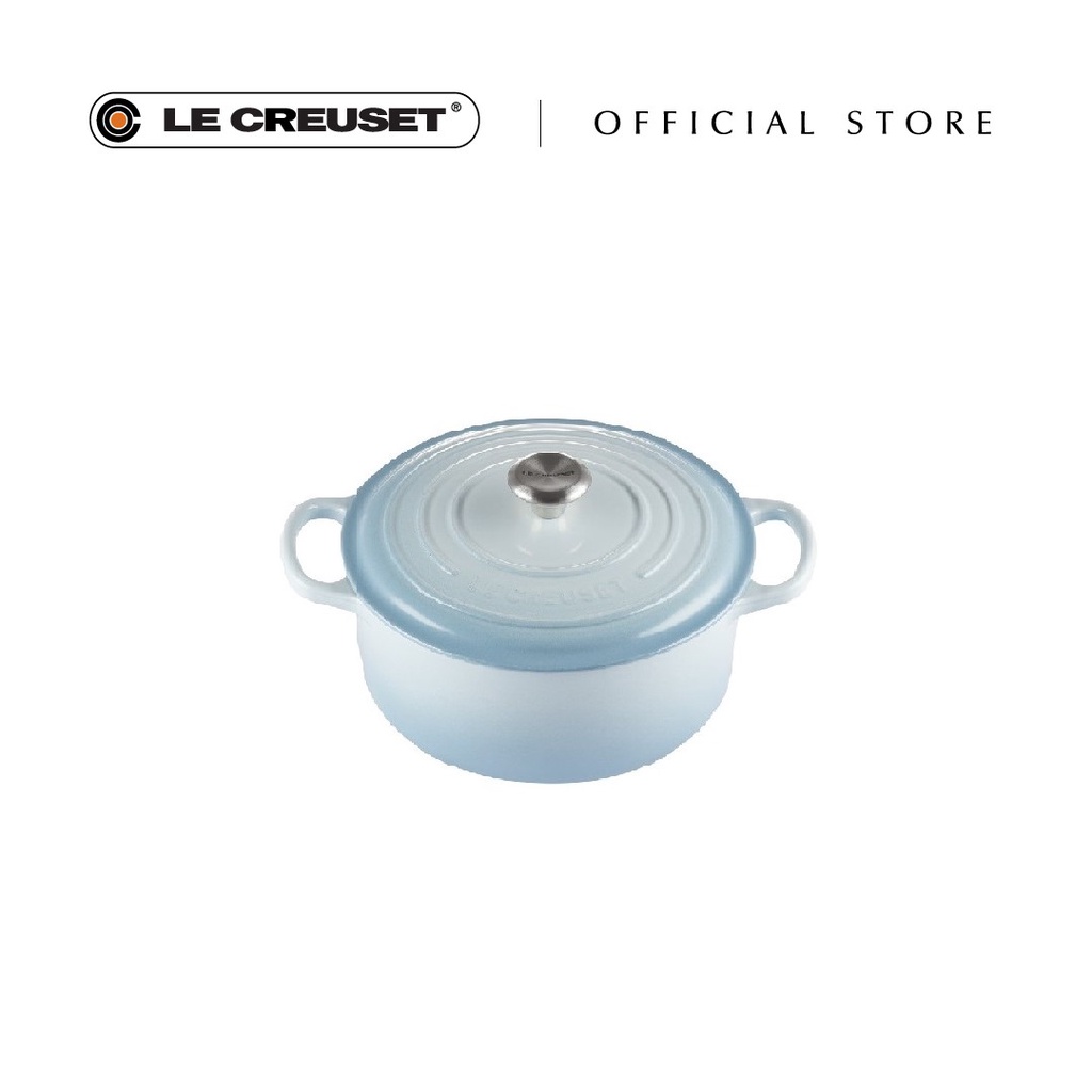 Le Creuset Signature Round French Oven 22cm Coastal Blue Shopee