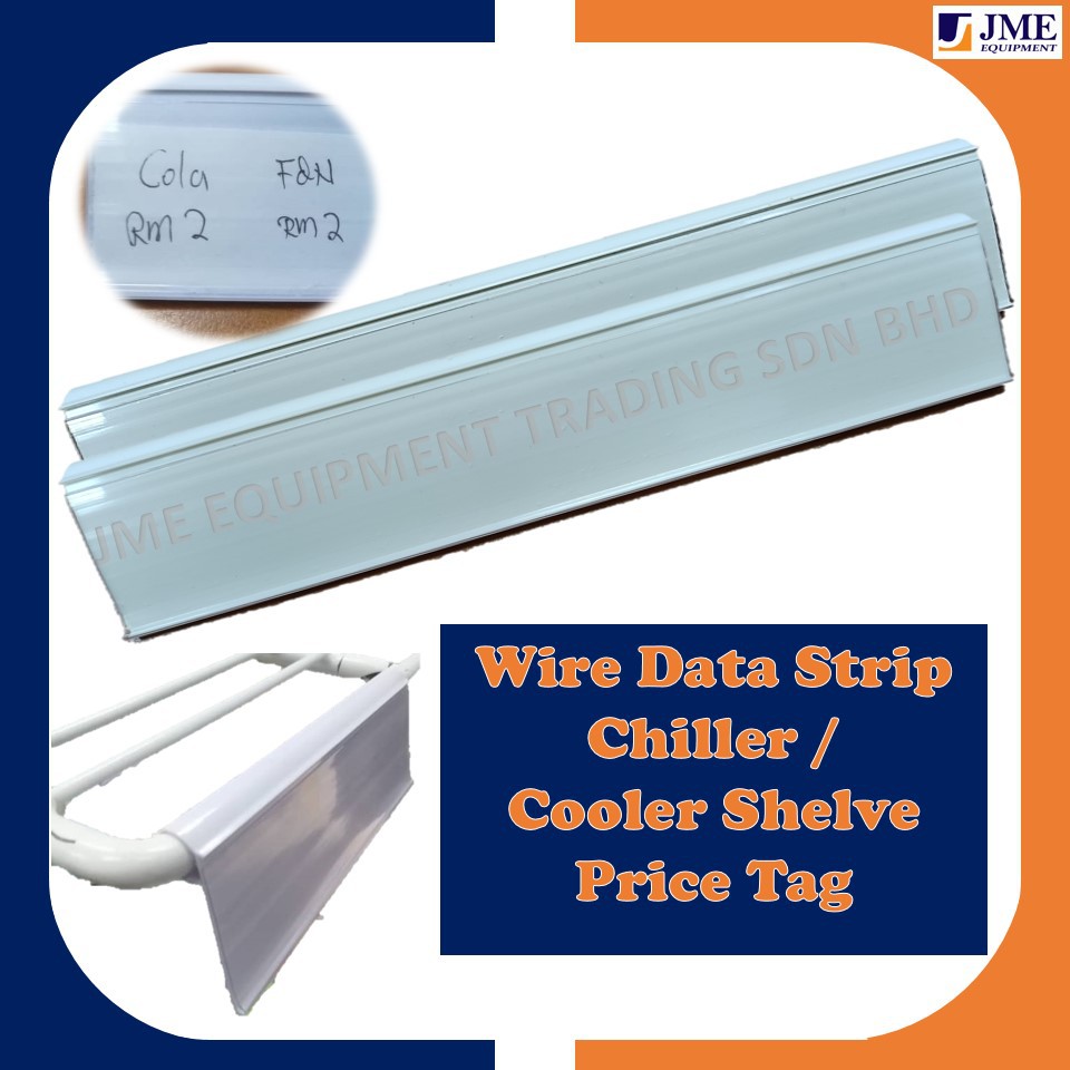 JME Ready Stock Chiller Price Tag Wire Shelf Price Tag Cooler Shelf Tag Label Tag Haraga dalam
