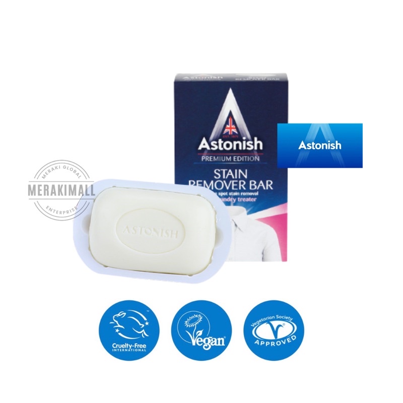 Astonish Premium Edition Stain Remover Bar NonBleach Laundry Soap