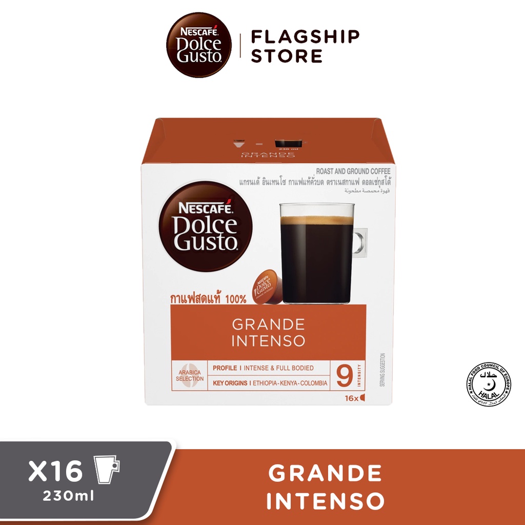 NESCAFE Dolce Gusto Grande Intenso Coffee Capsules, 16 Servings [EXP Oct 2022] Shopee Malaysia
