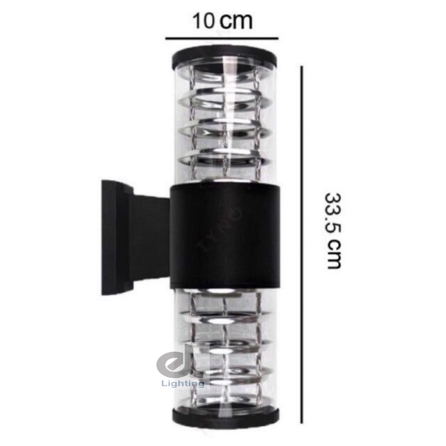 Outdoor wall light lampu dinding luar rumah up downlight Shopee Malaysia