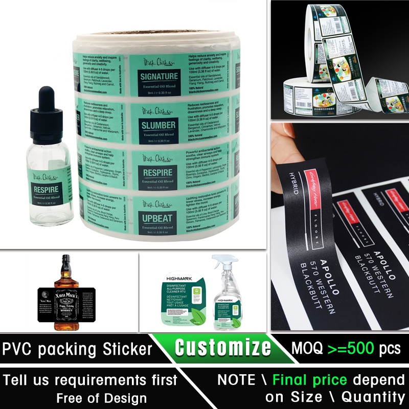 personalized waterproof sticker bottle seal sticker adhesive tag