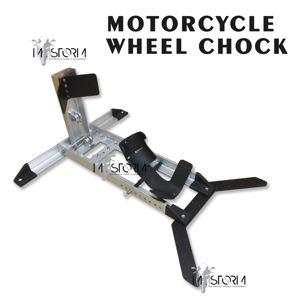 HEAVY DUTY WHEEL CHOCK Wheel Stabilizer / Front Wheel Chock for