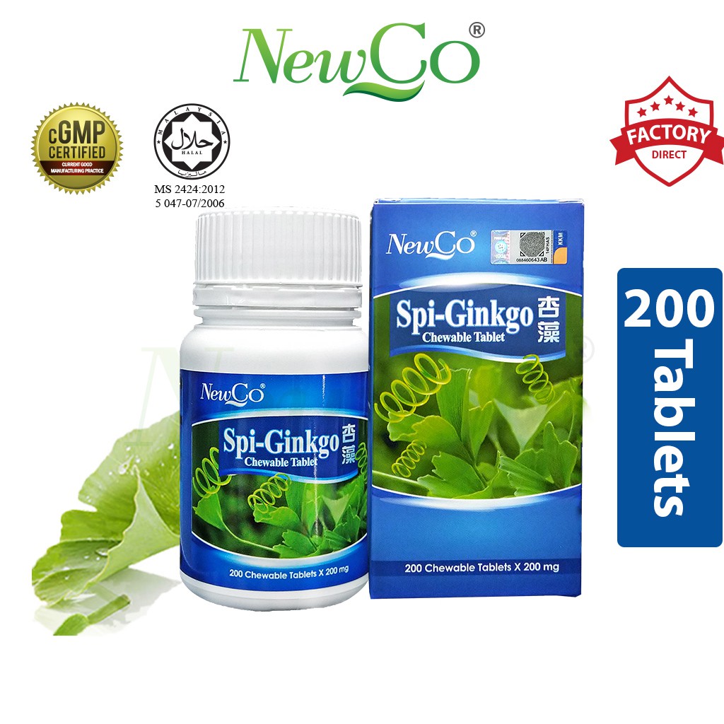Newco Spirulina Ginkgo (200's x 200mg) Shopee Malaysia