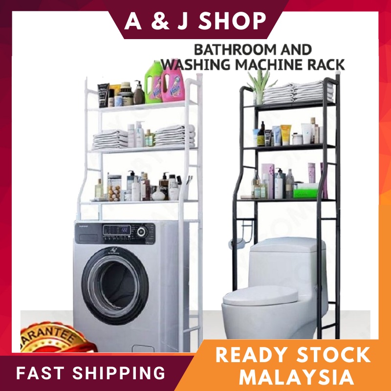 3 Tier Layer Toilet Rack Bathroom Rack Washing Machine Rack Kitchen