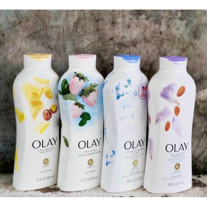 The new Olay bath model is too beautiful Olay shower gel 650ml USA