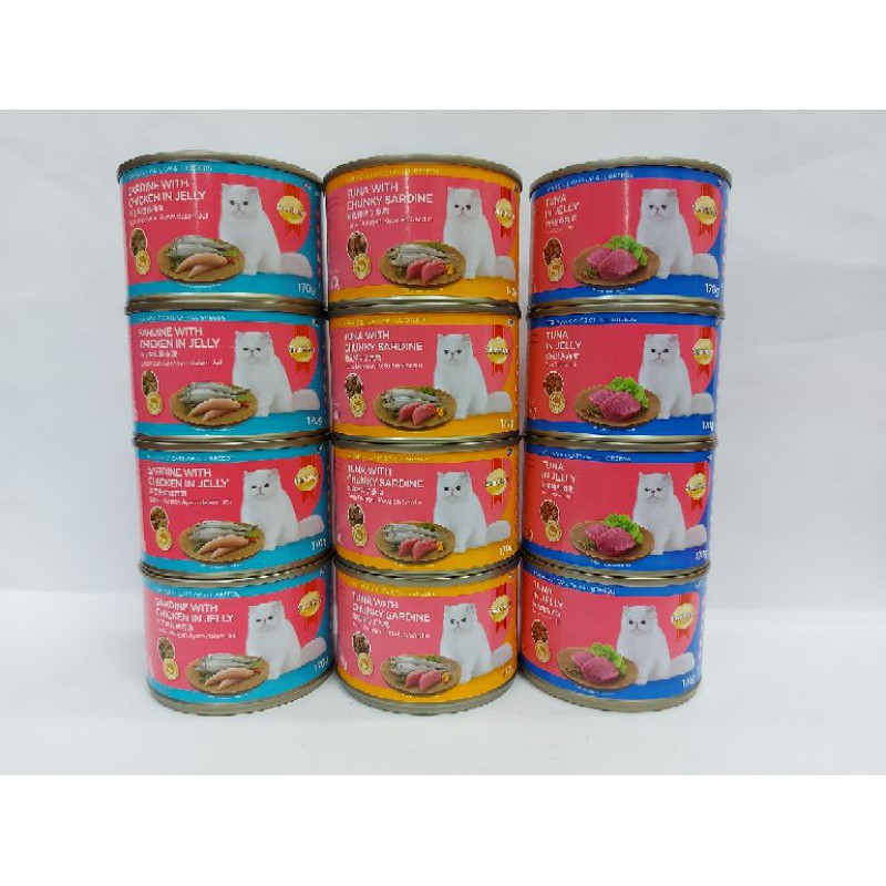 Smart heart 170g cat canned cat food wet food makanan kucing basah