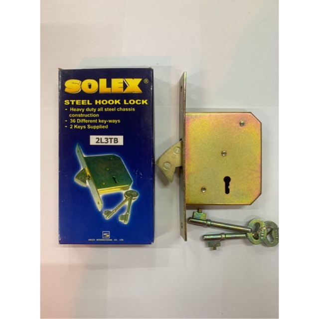 [100 ORIGINAL] SOLEX Gate Lock / Metal Door Lock / Iron Grill Hook