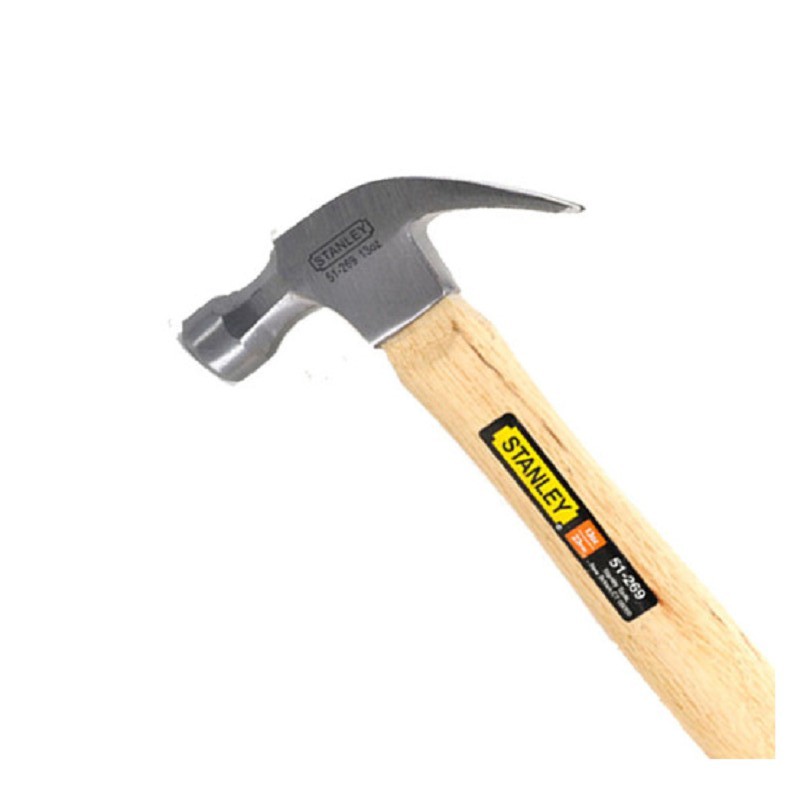 [100 ORIGINAL] STANLEY Wood Handle Claw Hammer / Tukul