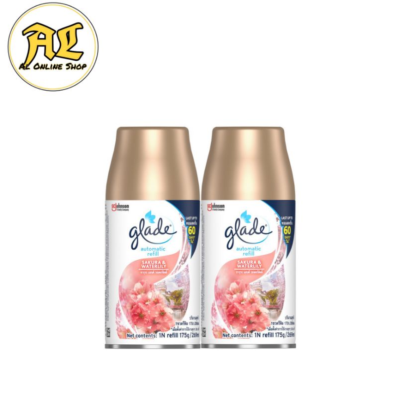 Glade Automatic Spray Refill Sakura & Waterlily 2X269ml / 175g Shopee