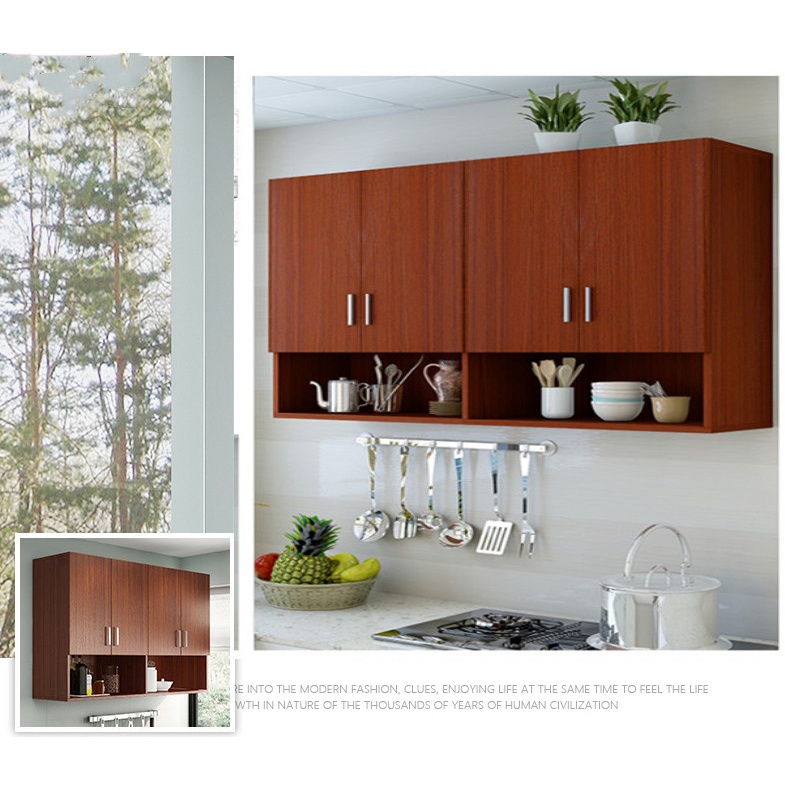 *Ready Stock* Kitchen hanging DIY ( ColourTeak/140x40x80cm/4