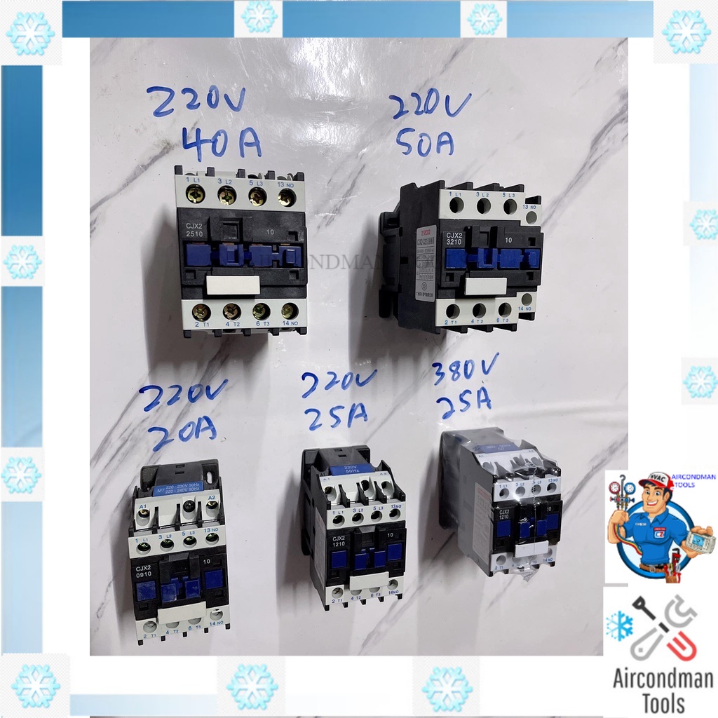 motor starter contractor aircond outdoor compressor relay