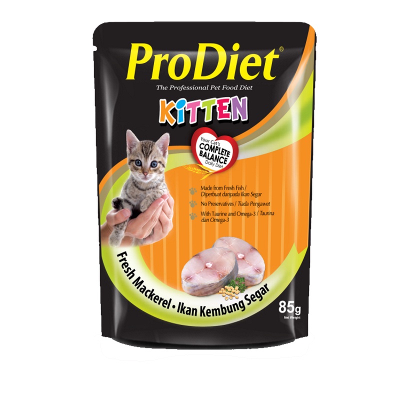 PRODIET POUCH KITTEN MACKEREL 85g Shopee Malaysia
